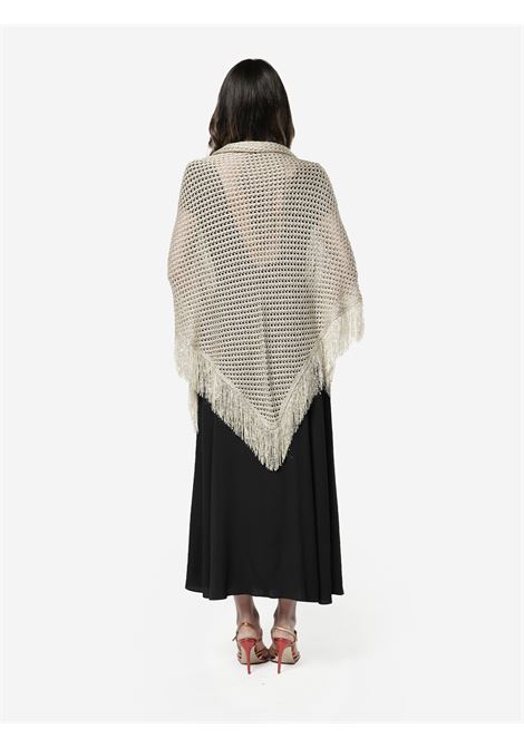 Scialle in maglia dalla lavorazione a crochet SIMONA CORSELLINI | Stole | P24-CPSLO03-010118